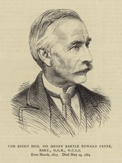 Vážený pane Henry Bartle Edward Frere, Baronet, GCB, GCSI od English School