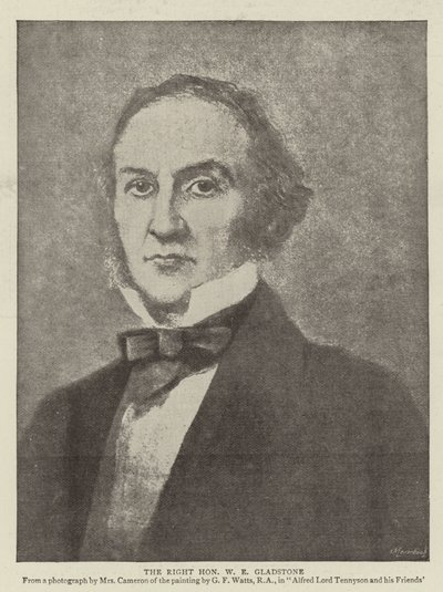 Ctihodný W. E. Gladstone (litografie) od English School