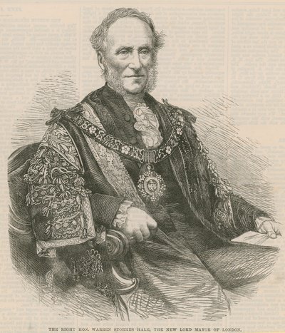 Správný ctihodný Warren Stormes Hales, nový primátor Londýna od English School