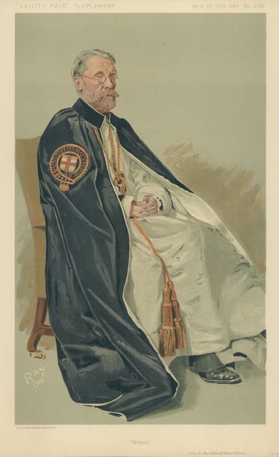 The Right Rev Edward Stuart Talbot, Winton, 11. října 1911, karikatura Vanity Fair od English School