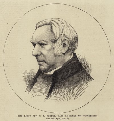 Ctihodný C. R. Sumner, bývalý biskup z Winchesteru (rytina) od English School