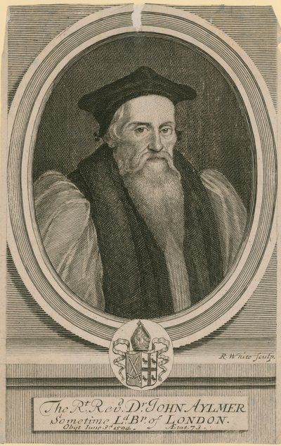 Správný reverend Dr John Aylmer, někdy lord biskup z Londýna od English School