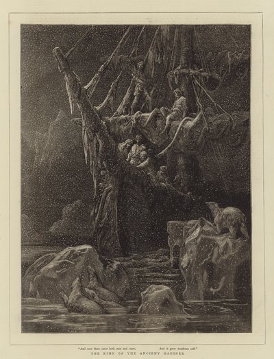 The Rime of the Ancient Mariner (rytina) od English School