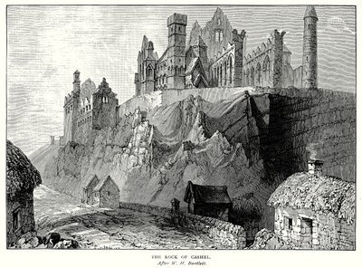 Cashelská skála (rytina) od English School