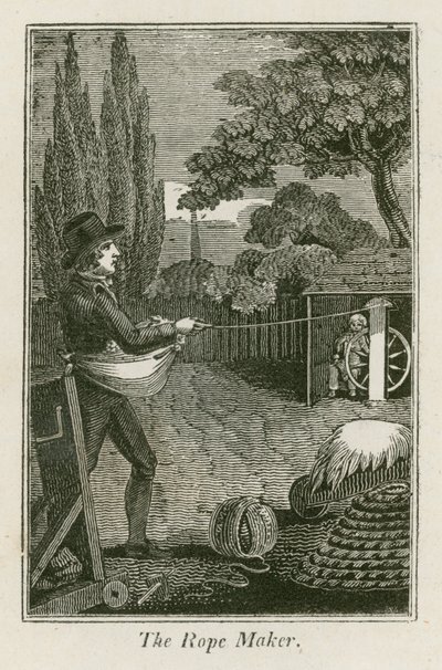 The Rope Maker (rytina) od English School