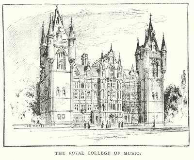 The Royal College of Music (rytina) od English School