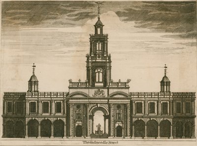 The Royal Exchange, Threadneedle Street, Londýn od English School