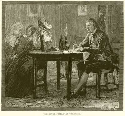 Královská rodina ve Varennes od English School