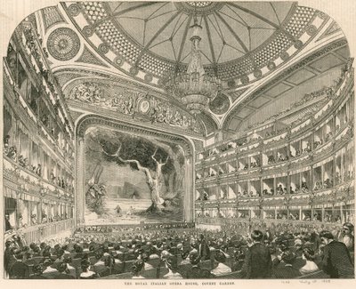 Královská italská opera, Covent Garden, Londýn od English School