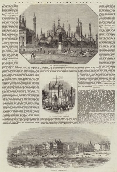 Královský pavilon, Brighton (rytina) od English School