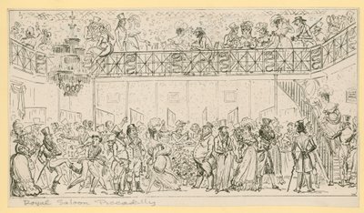 Royal Saloon, Piccadilly, Londýn od English School