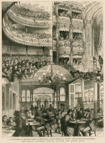Royal Victoria Coffee Palace and Music Hall, Londýn od English School