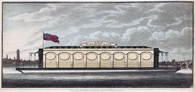 The Royal Waterloo Bath, hospoda. 1819 (barevná rytina) od English School