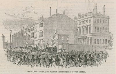 Dům ruských velvyslanců; Ashburnham House, Dover Street, Londýn od English School