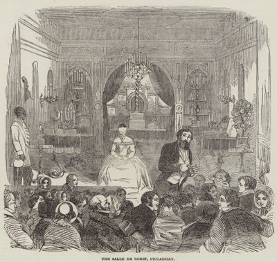 Salle de Robin, Piccadilly (rytina) od English School