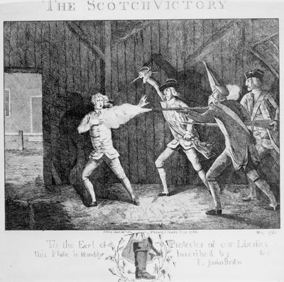 Skotské vítězství, 1768 od English School