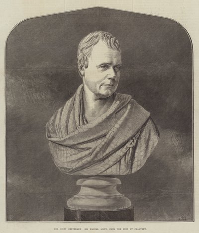 Scottovo sté výročí, Sir Walter Scott, z Chantreyho busty (rytina) od English School