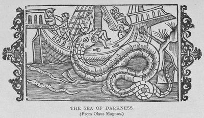 The Sea of Darkness, z knihy Olause Magnuse (1490-1557), z 