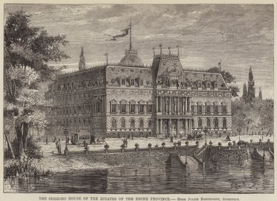 The Sessions House of the Estates of the Rhine Province (rytina) od English School