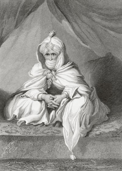 Šejk z Bornu, 1826 od English School