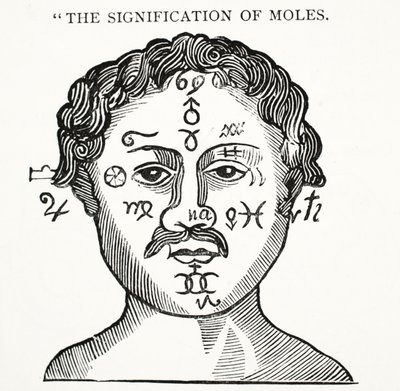 The Signification of Moles, ilustrace z knihy Chap-books of the Eighteenth Century od Johna Ashtona, vyd. 1882 od English School