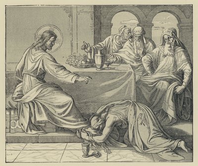 The Sinner Pardoned (rytina) od English School