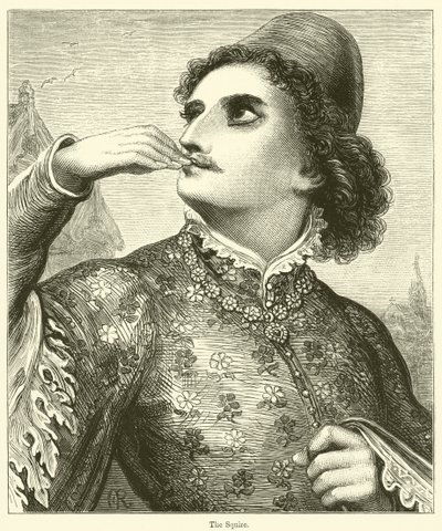 The Squire (rytina) od English School