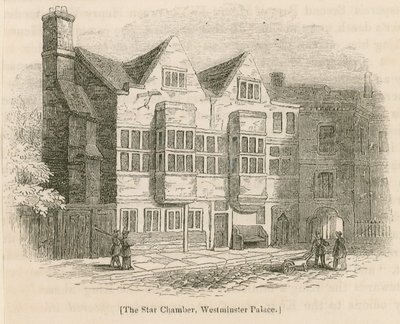 Hvězdná komora, Westminsterský palác, Londýn od English School