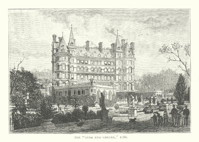 Hvězda a podvazek, 1886 (rytina) od English School