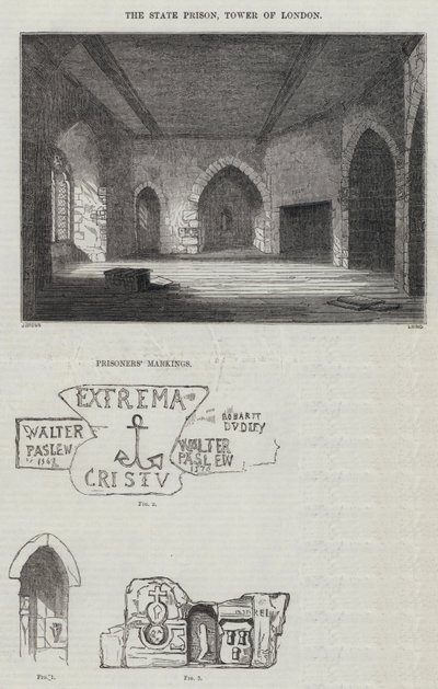 Státní věznice, Tower of London (rytina) od English School