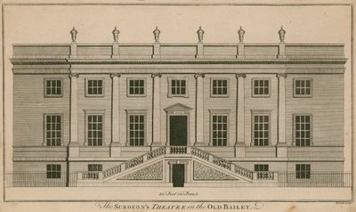 The Surgeons Theatre v Old Bailey, Londýn od English School