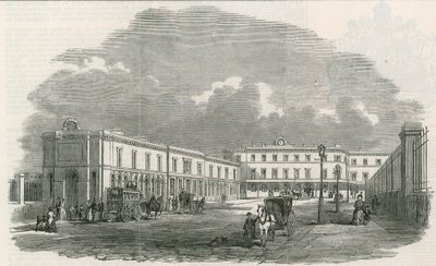 Terminus nové jihovýchodní železnice u London Bridge od English School