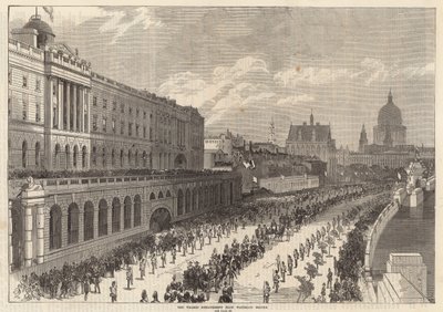 Nábřeží Temže od mostu Waterloo od English School