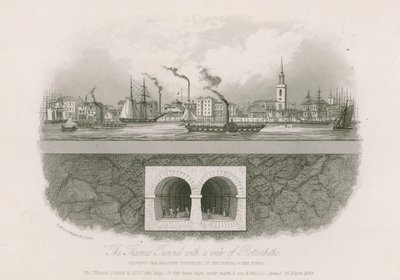 Temžský tunel s výhledem na Rotherhithe od English School