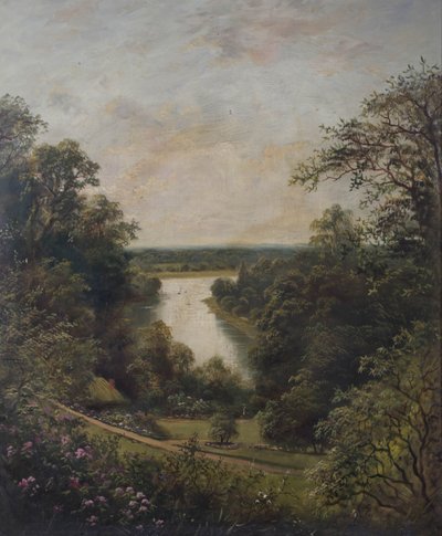 Temže z Terrace Gardens, Richmond, Surrey od English School