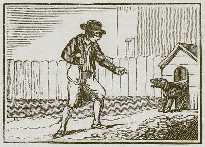 Der Dieb und der Hund (Gravur) von English School