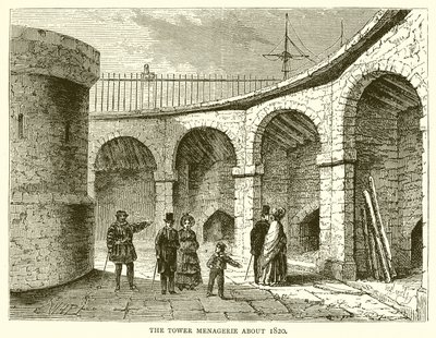Tower Menagerie kolem roku 1820 od English School