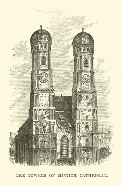 Věže mnichovské katedrály od English School