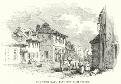 Radnice, Plympton High Street (rytina) od English School