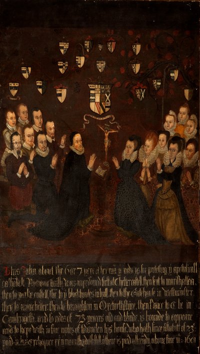 The Towneley Family at Prayer, c.1800 od English School