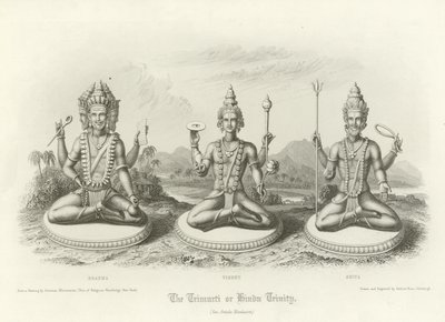 Trimurti neboli hinduistická trojice od English School