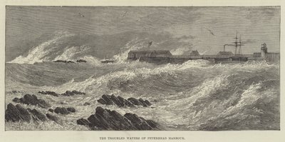 The Troubled Waters of Peterhead Harbor (rytina) od English School