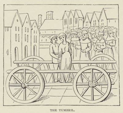 The Tumbril (rytina) od English School