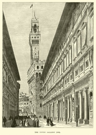 Galerie Uffizi, 1865 od English School