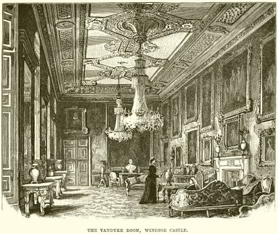 Vandyke Room, Windsor Castle od English School
