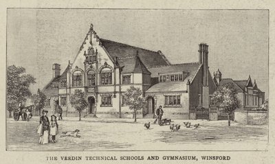 The Verdin Technical Schools and Gymnasium, Winsford (rytina) od English School