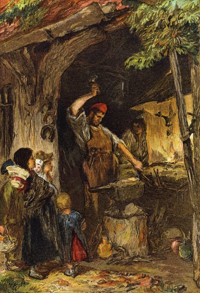Vesnický kovář od English School