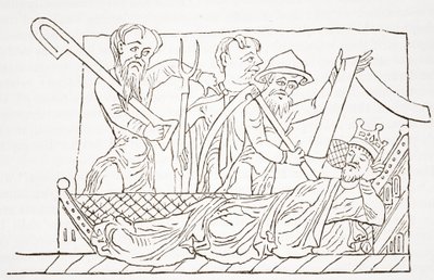 The Vision of the Husbandmen, z The Prophecies of Merlin od English School