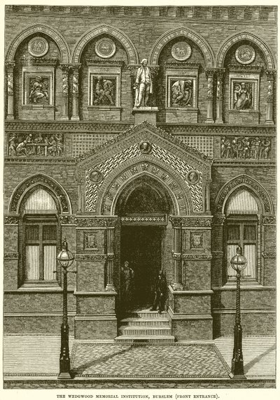 The Wedgwood Memorial Institution, Burslem (přední vchod) od English School