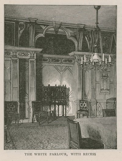 Bílý salon, s výklenku, Holland House od English School